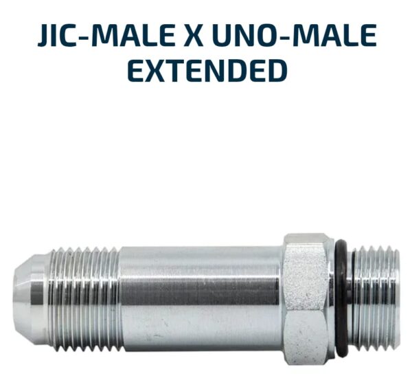 JIC X UNO-Male Extended Nipple