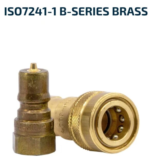 Poppet ISO7241-1 B-SERVIES BRASS