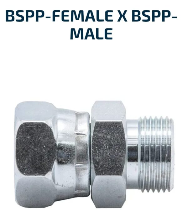 MALE/FEMALE SWIVEL BSPP-Female X BSPP-Male