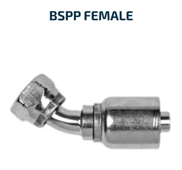 HOSE TAILS 100R2 45 DEGREE BSPP Female