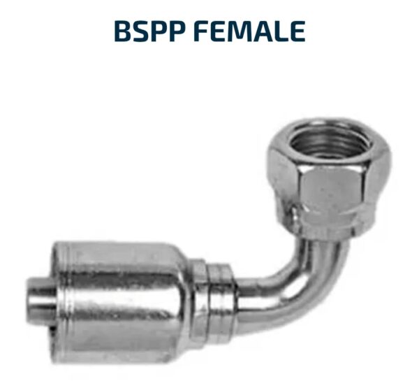 HOSE TAILS 100R2 90 DEGREE BSPP Female