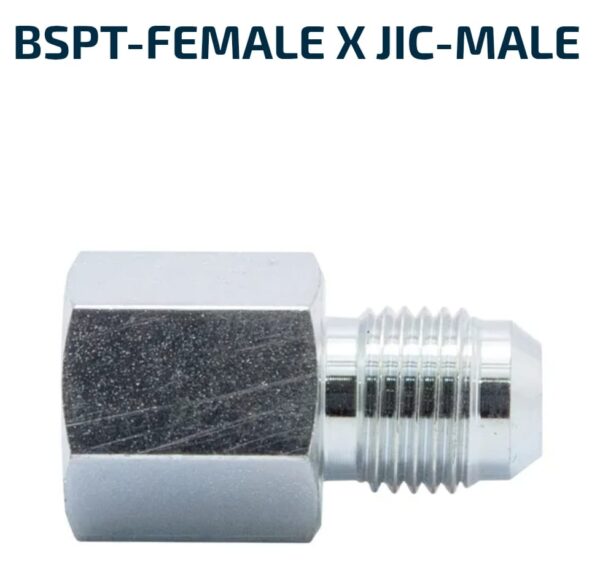 MALE/FEMALE SOLID BSPT-Female X JIC-Male