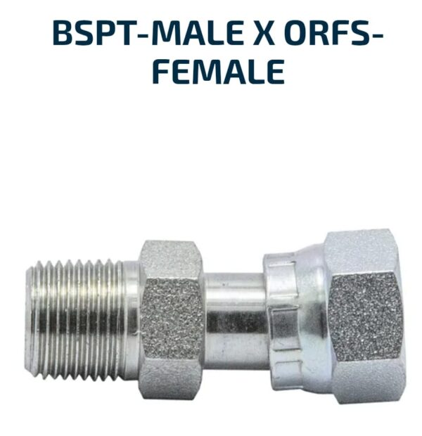 MALE/FEMALE SWIVEL BSPT-Male X ORFS-Female