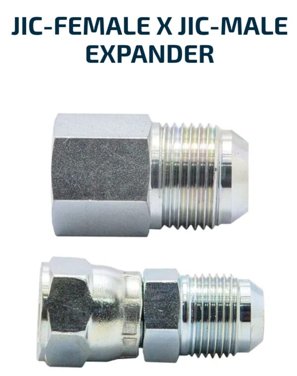 MALE/FEMALE SOLID JIC-Female X JIC-Male Expander