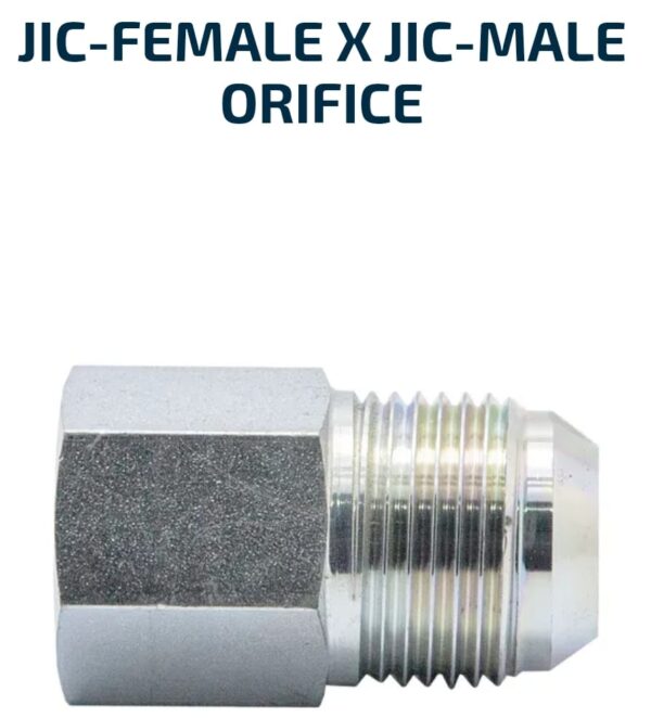 MALE/FEMALE SOLID JIC-Female X JIC-Male Orifice