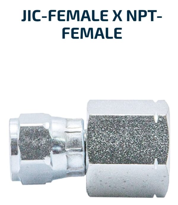 7/16 JIC Female Swivel x 1/4 NPT Female Solid