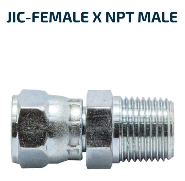MALE/FEMALE SWIVEL JIC-Female X NPT Male