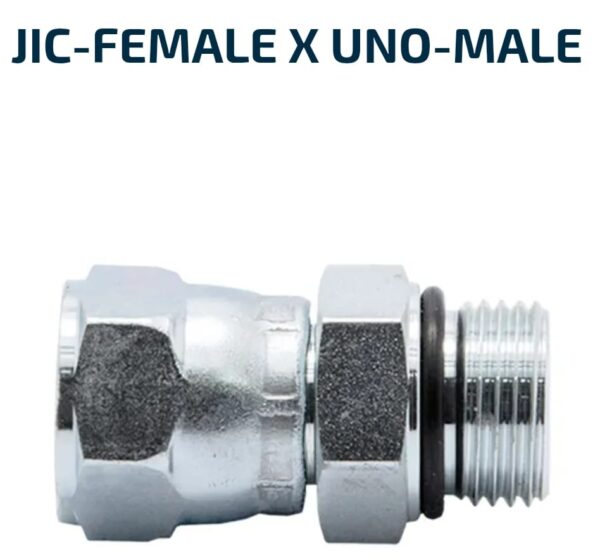 MALE/FEMALE SWIVEL JIC-Female X UNO-Male