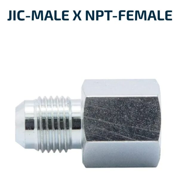 MALE/FEMALE SOLID JIC-Male X NPT-Female