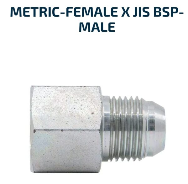 MALE/FEMALE SOLID 22MM X 1.5MM Metric-Female X 1/2 JIS BSP-Male