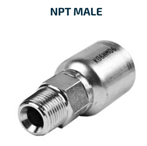 STRAIGHT HOSE TAILS 100R2 NPT Male