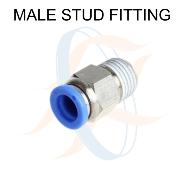 MALE CONNECTOR STUD FITTING (PC)