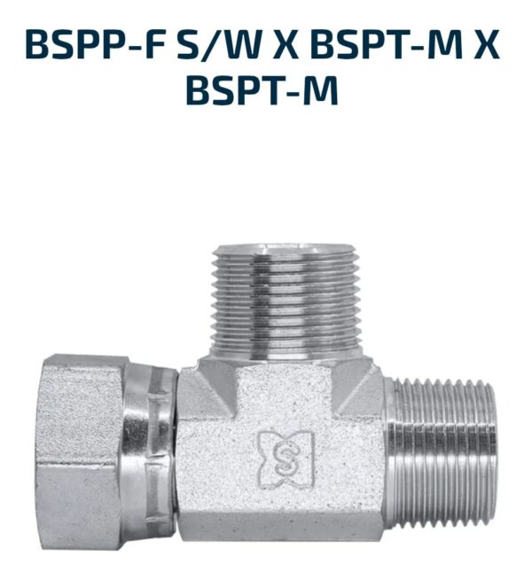 RUN TEE BSPP-F S/W X BSPT-M X BSPT-M