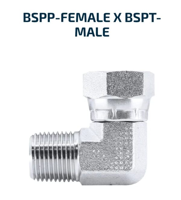ELBOW BLOCK 90 Degree BSPP-Female X BSPT-Male