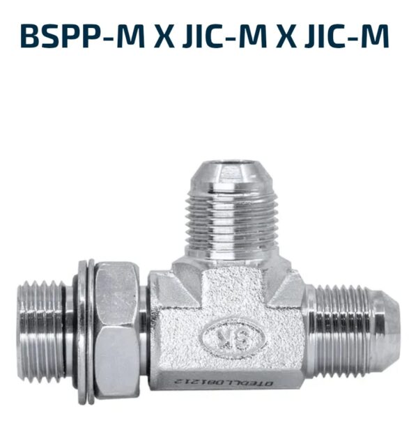 RUN TEE BSPP-M X JIC-M X JIC-M