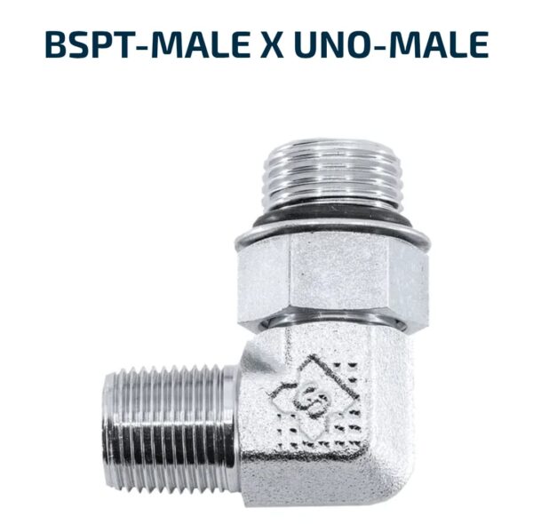 ELBOW BLOCK 90 Degree BSPT-Male X UNO-Male