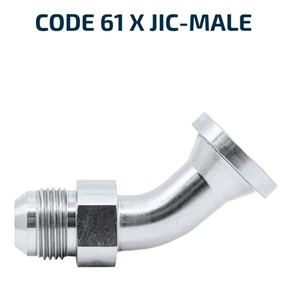 ELBOW TUBE 45 Degree Code 61 X JIC-Male