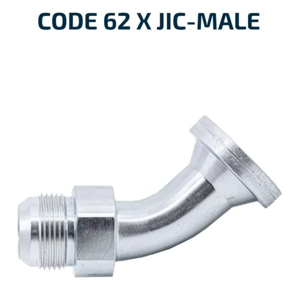 ELBOW TUBE 45 Degree Code 62 X JIC-Male