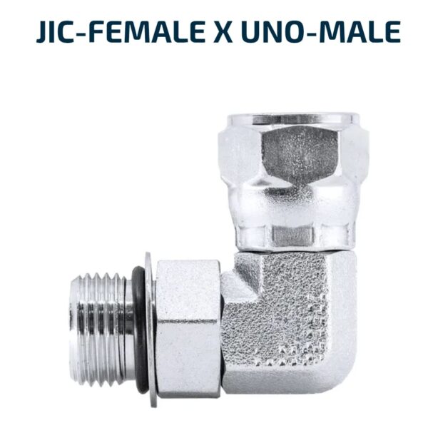 ELBOW BLOCK 90 Degree JIC-Female X UNO-Male