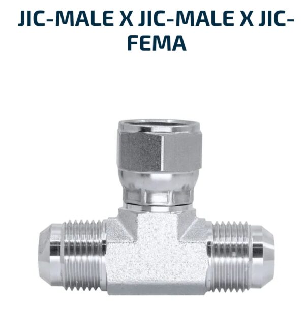BRANCH TEE JIC-Male X JIC-Male X JIC-Fema