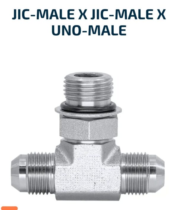 BRANCH TEE JIC-Male X JIC-Male X UNO-Male