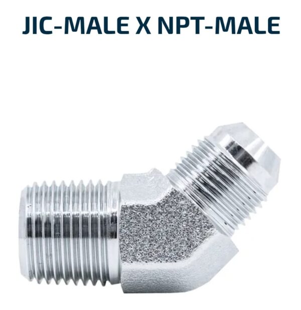 ELBOW BLOCK 45 Degree JIC-Male X NPT-Male