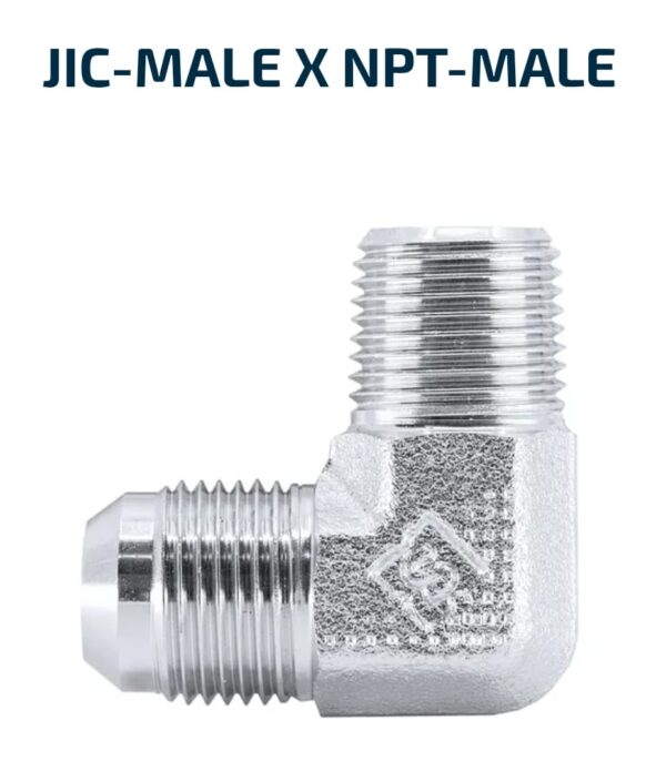 ELBOW BLOCK 90 Degree JIC-Male X NPT-Male