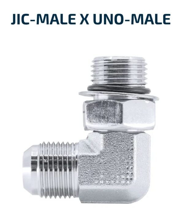 ELBOW BLOCK 90 Degree JIC-Male X UNO-Male