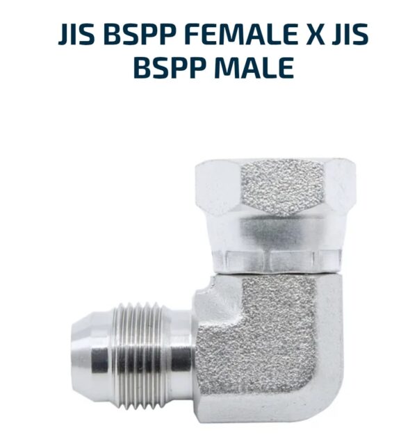 ELBOW BLOCK 90 Degree JIS BSPP Female X JIS BSPP Male