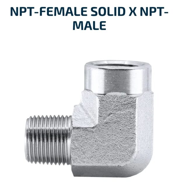 ELBOW BLOCK 90 Degree NPT-Female Solid X NPT-Male