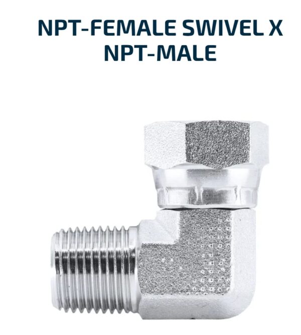 ELBOW BLOCK 90 Degree NPT-Female Swivel X NPT-Male