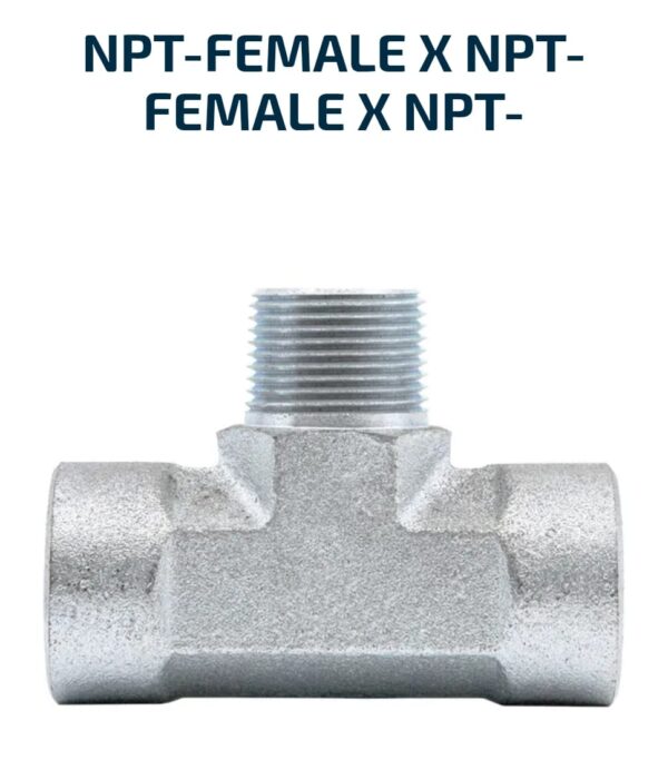 BRANCH TEE NPT-Female X NPT-Female X NPT-Male