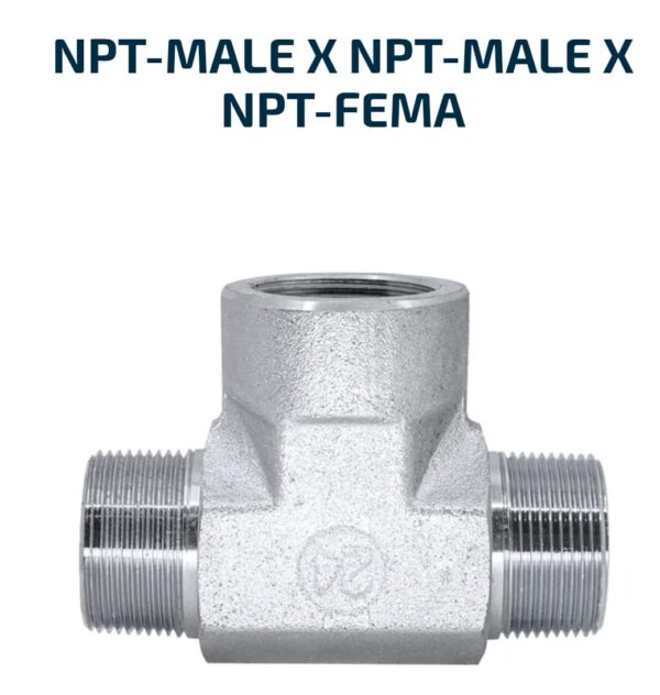 BRANCH TEE NPT-Male X NPT-Male X NPT-Fema