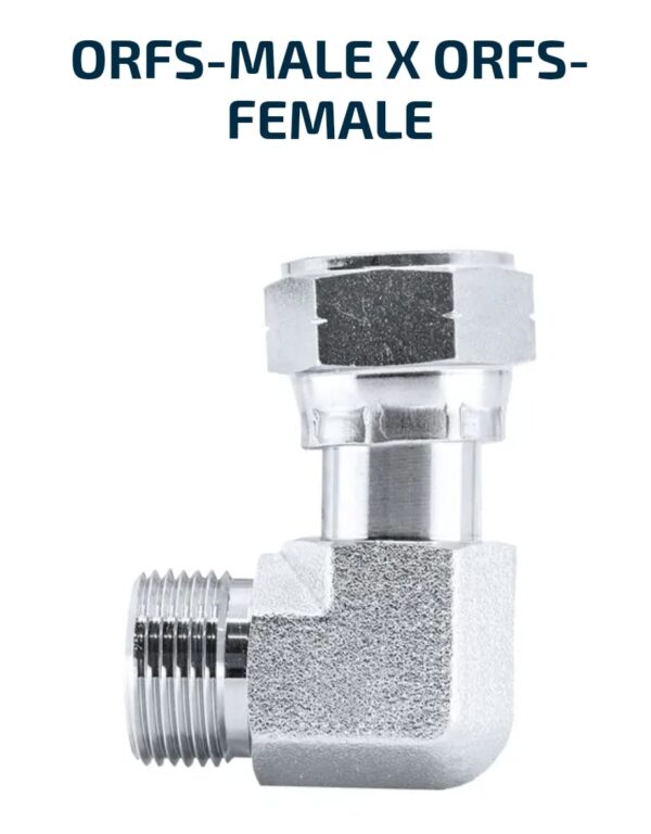 ELBOW BLOCK 90 Degree ORFS-Male X ORFS-Female