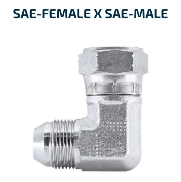 ELBOW BLOCK 90 Degree SAE-Female X SAE-Male