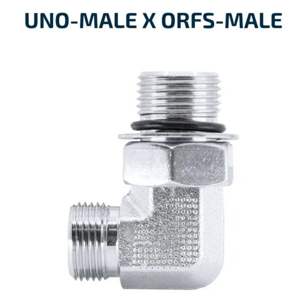 ELBOW BLOCK 90 Degree UNO-Male X ORFS-Male
